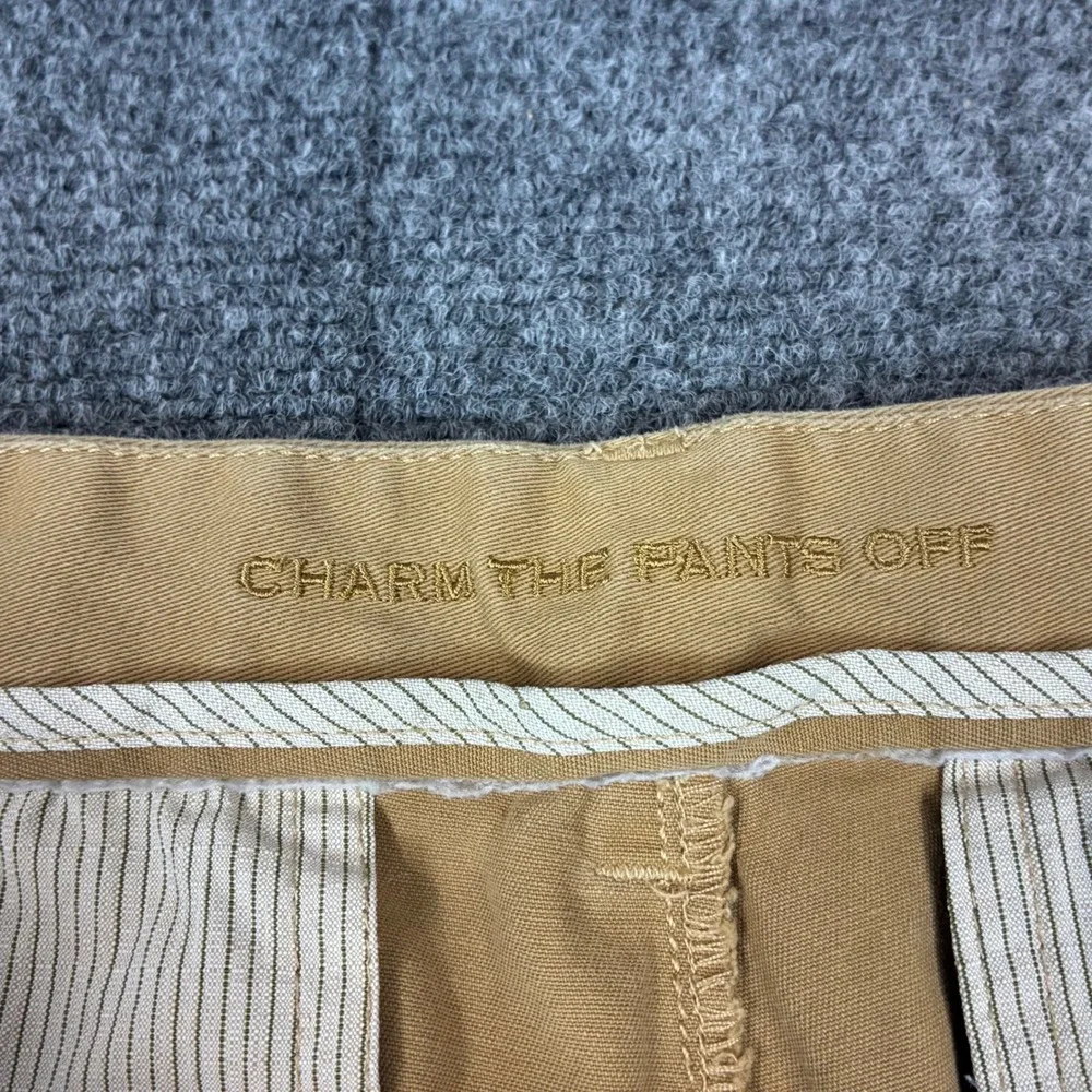 VTG Southern Proper Mens 32x30 Khaki Chino Pants Tan Stretch Cotton Flat Front